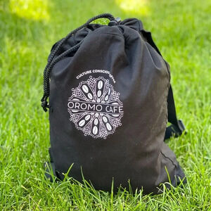 Oromo Cafe logo canvas backpack